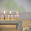 ⁦חנוכיה מעוצבת מבטון בעבודת יד⁩ – תמונה ⁦6⁩